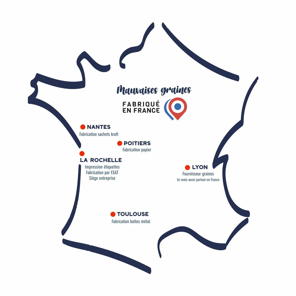 Cadeaux - Kit à semer "Super atsem" Fabriqué en France - MAUVAISES GRAINES