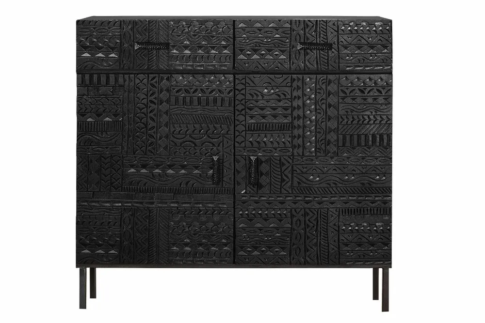 Chests of drawers - Console in dark walnut mango wood - GINER Y COLOMER