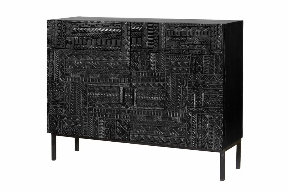 Chests of drawers - Console in dark walnut mango wood - GINER Y COLOMER