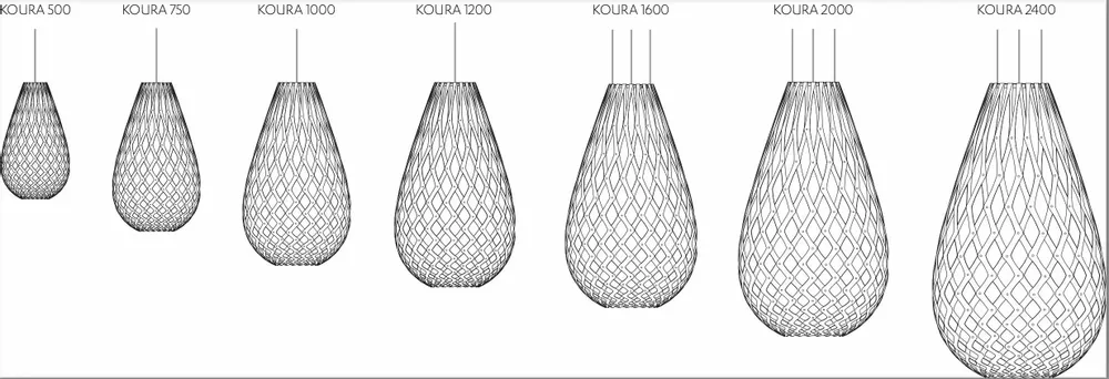 Suspensions - Suspension Luminaire : Lampe KOURA - MOAROOM - DAVID TRUBRIDGE