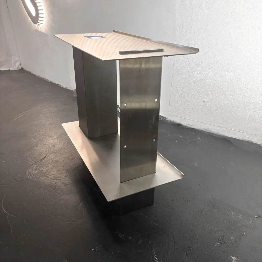 Buffets - Buffet modulaire en acier inoxydable - CASE STUDIOS