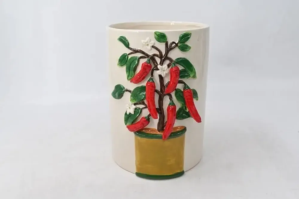 Vases - VASES CERAMIQUE IVOIRE 'YELLOW+RED PEPER' - FANCY