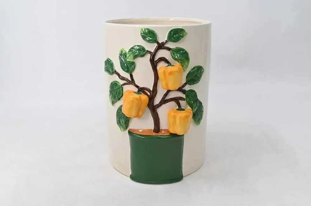 Vases - VASES CERAMIQUE IVOIRE 'YELLOW+RED PEPER' - FANCY