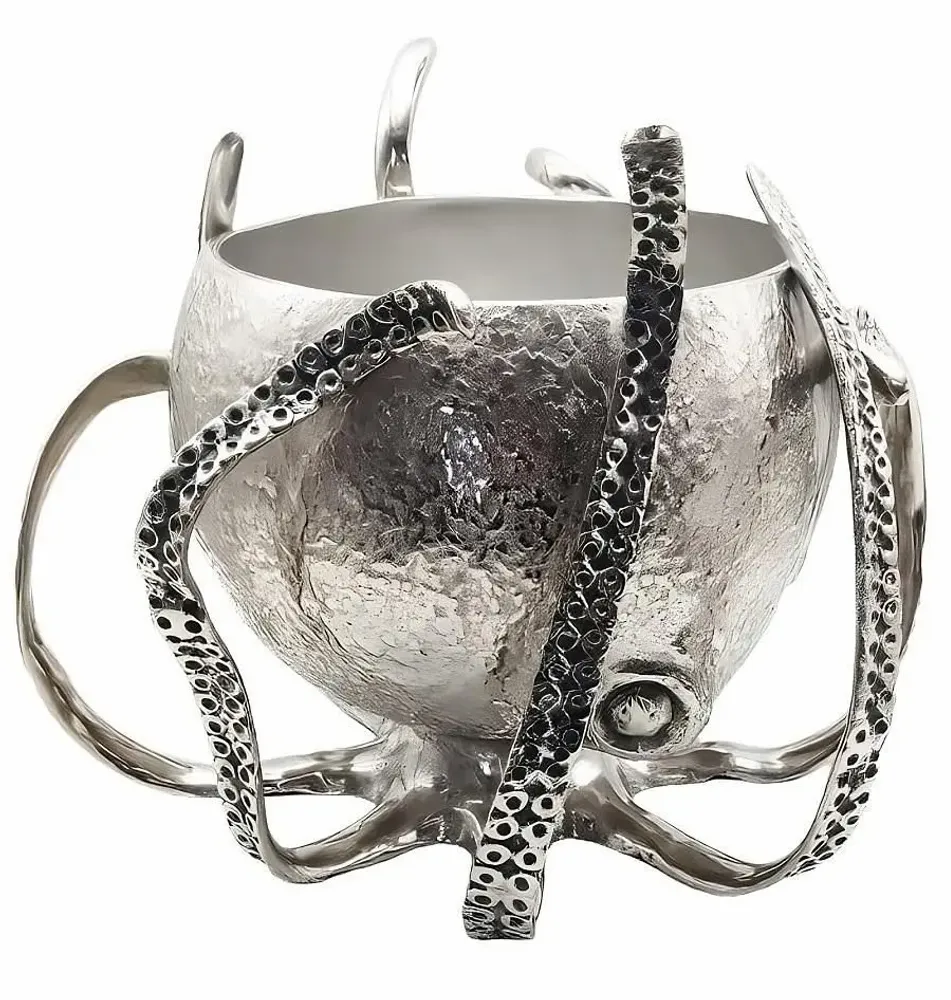 Accessoires pour le vin - SEAU A CHAMPAGNE 'OCTOPUS' NICKEL - FANCY