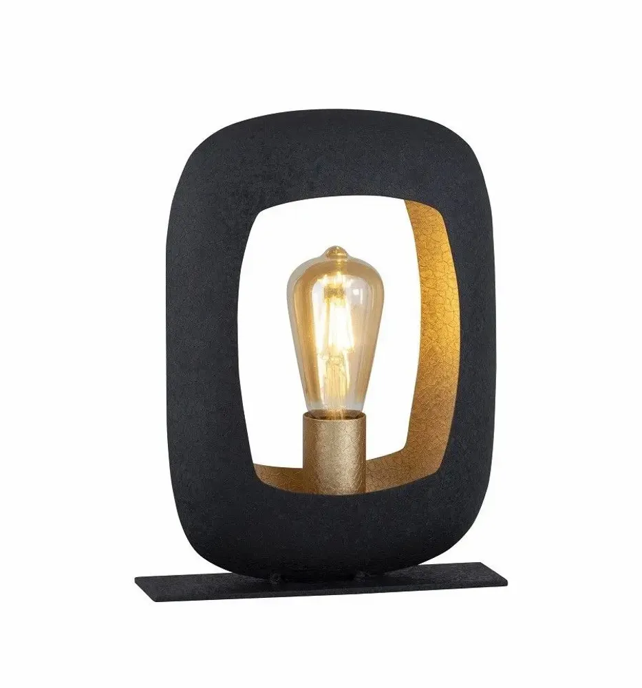 Lampes de bureau - S/2 LAMPES ASS.'PARIS' NOIR MAT+GOLD - FANCY