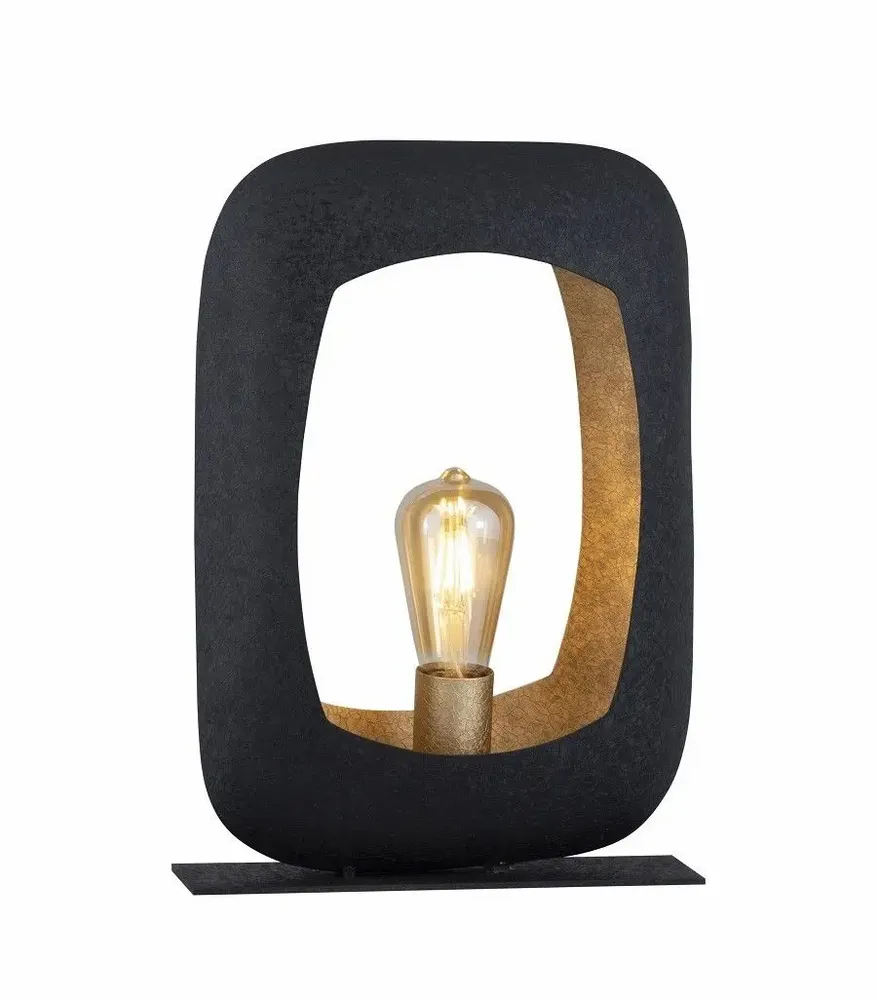 Lampes de bureau - S/2 LAMPES ASS.'PARIS' NOIR MAT+GOLD - FANCY