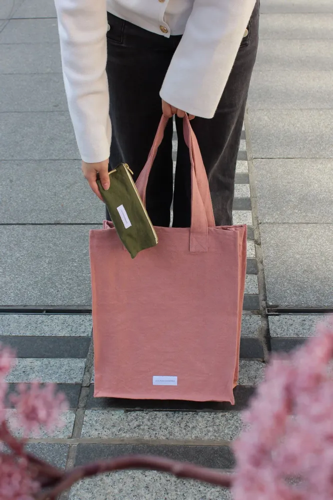 Bags and totes - Thick organic cotton canvas zip bag - LES PENSIONNAIRES