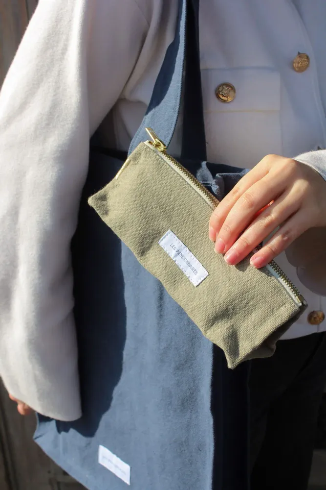 Autres fournitures bureau - Trousse à crayon en épaisse toile de coton bio - LES PENSIONNAIRES