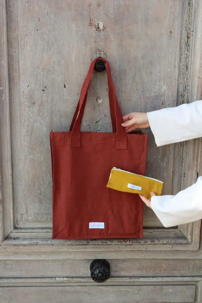 Autres fournitures bureau - Trousse à crayon en épaisse toile de coton bio - LES PENSIONNAIRES