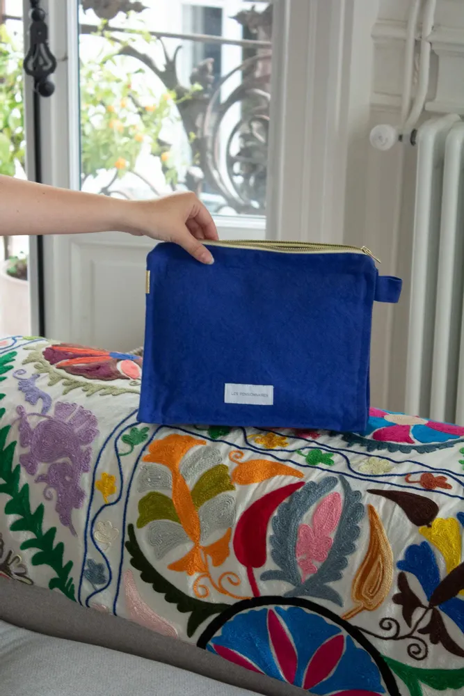 Pochettes - Trousse de toilette en épaisse toile de coton bio - LES PENSIONNAIRES