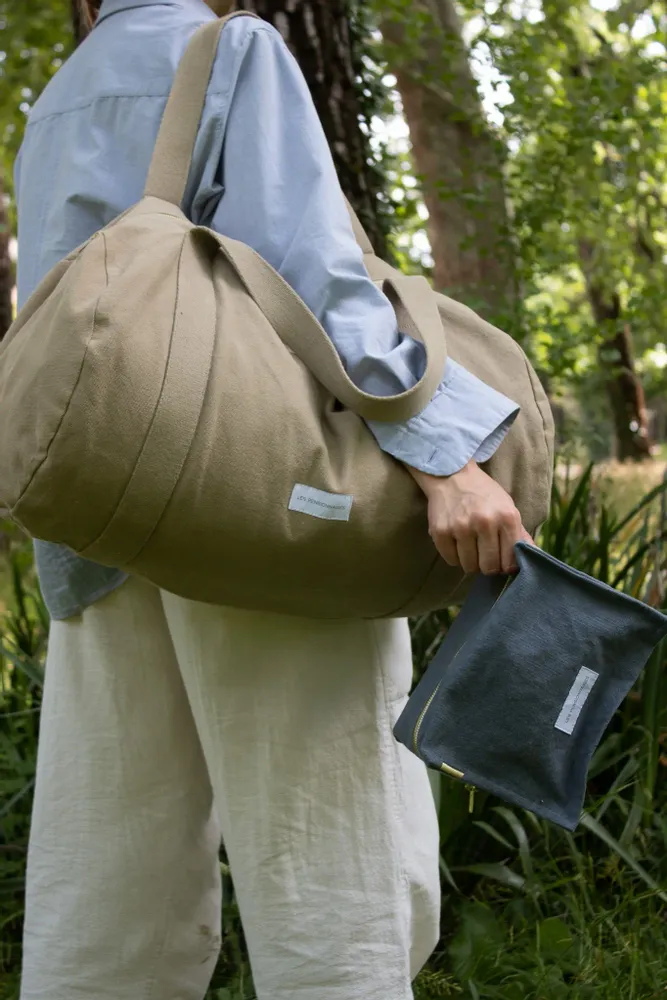 Sacs et cabas - Sac bowling en coton bio. - LES PENSIONNAIRES