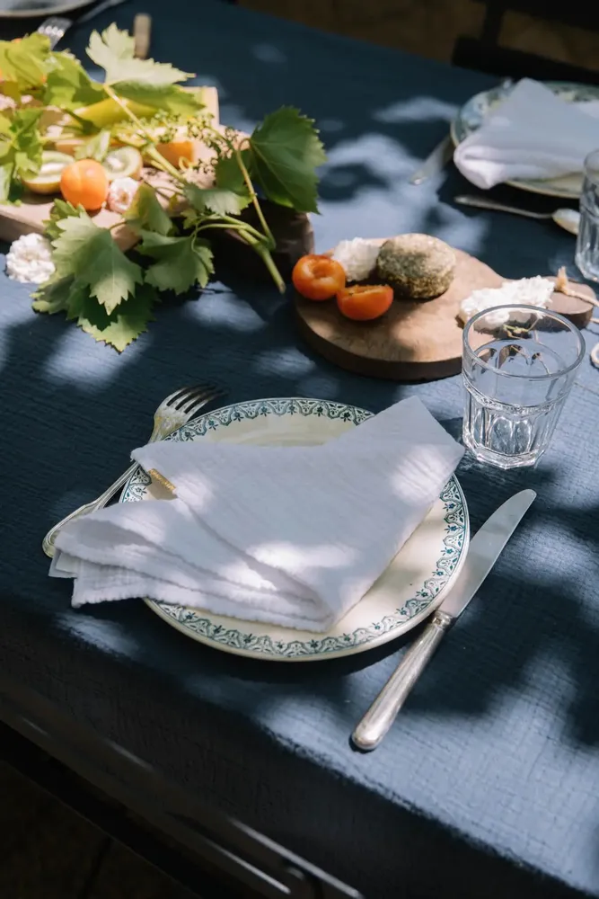 Table linen - Cotton Double Gauze Napkins (Set of 2) - LES PENSIONNAIRES