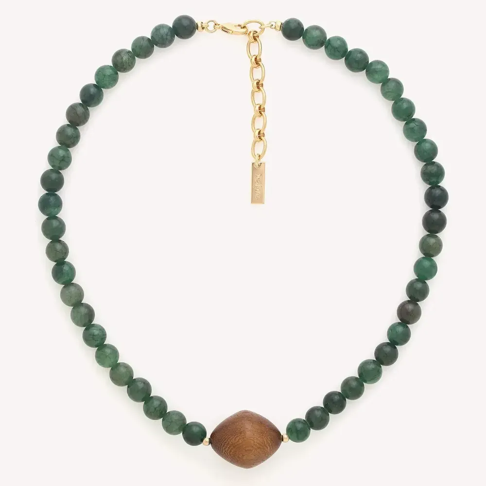 Jewelry - 1 robles bead necklace - Aventurine - NATURE BIJOUX