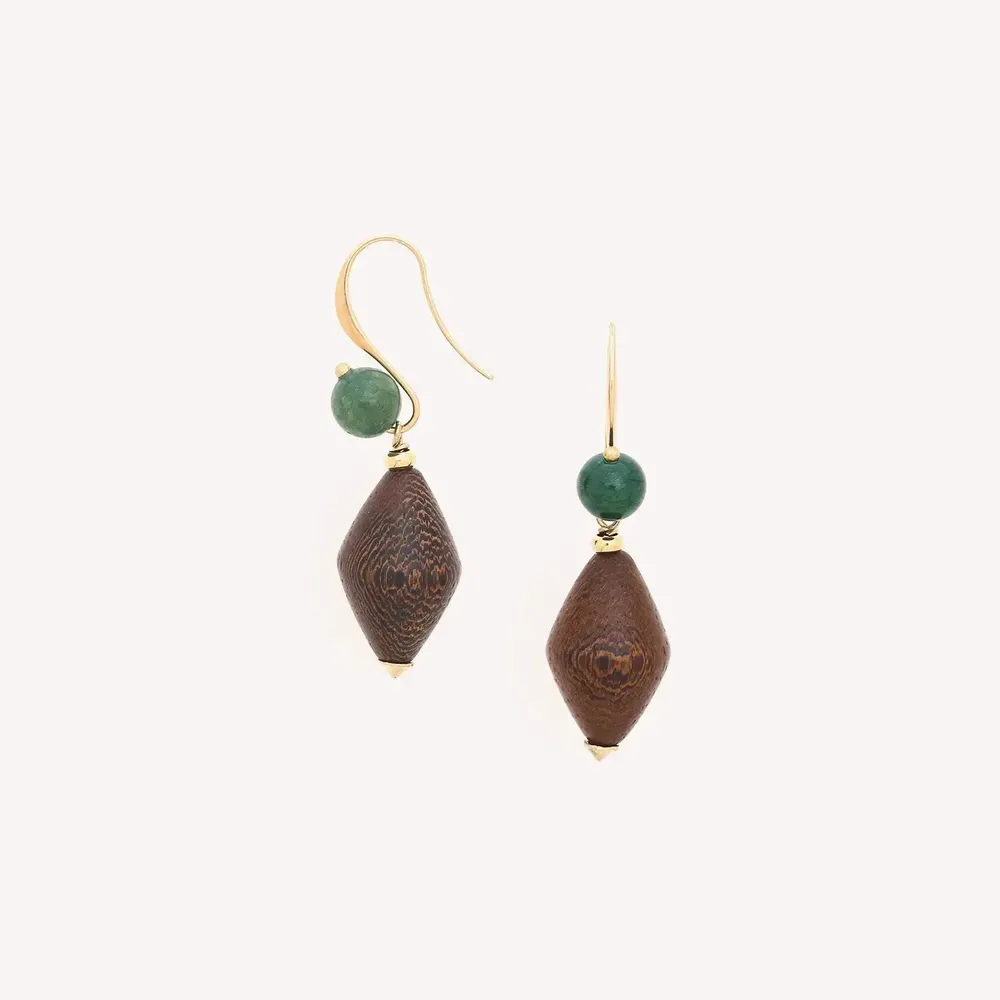 Jewelry - Hook earrings - Aventurine - NATURE BIJOUX