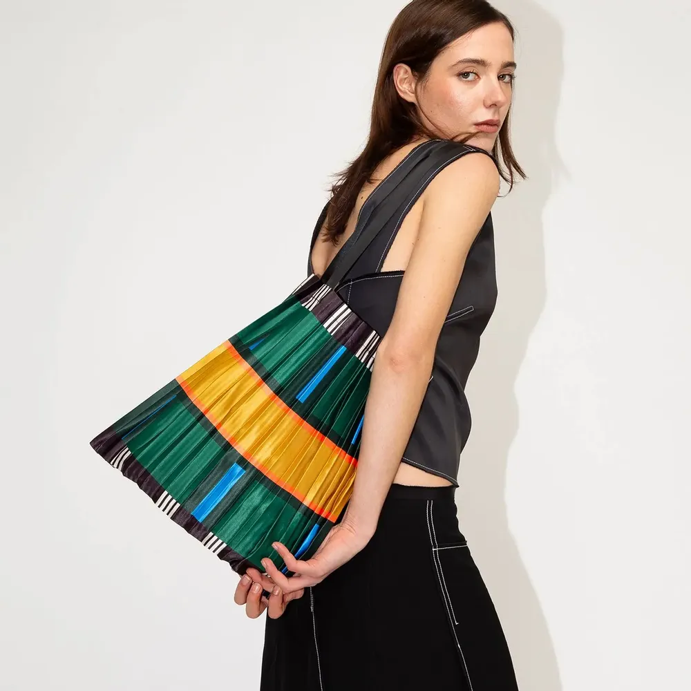 Bags and totes - Pleated Tote Bag | Orosei - MULTITUDES