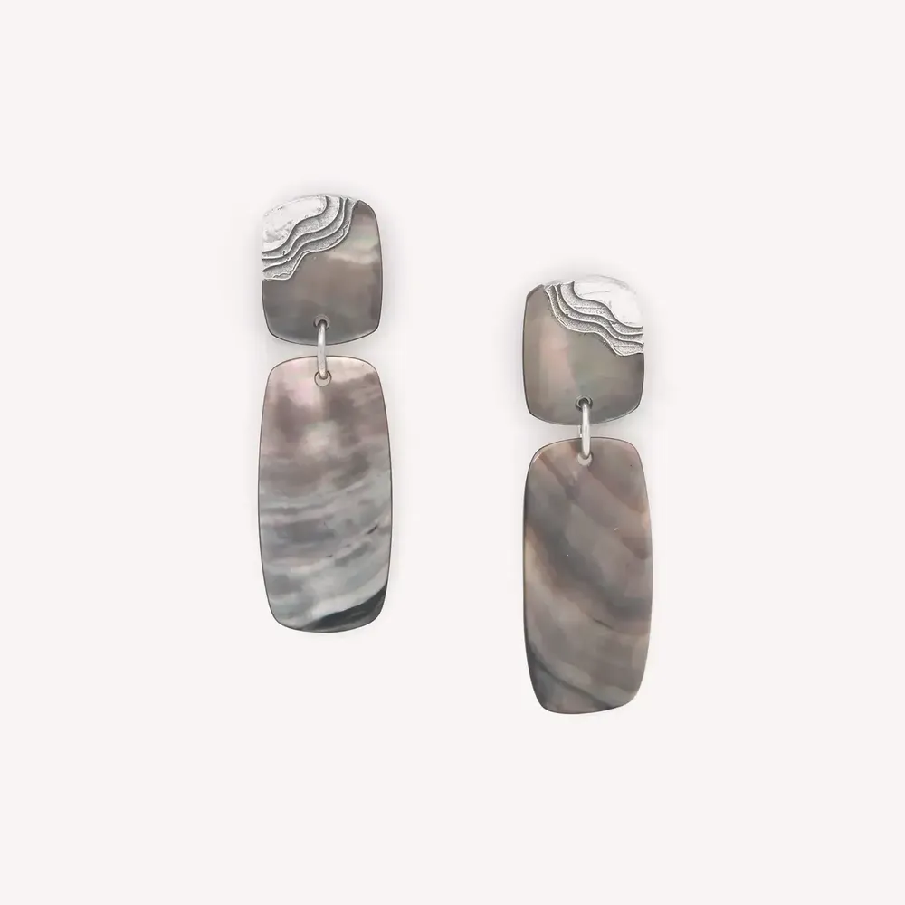 Jewelry - 2 elements big post earrings - Mindoro - NATURE BIJOUX