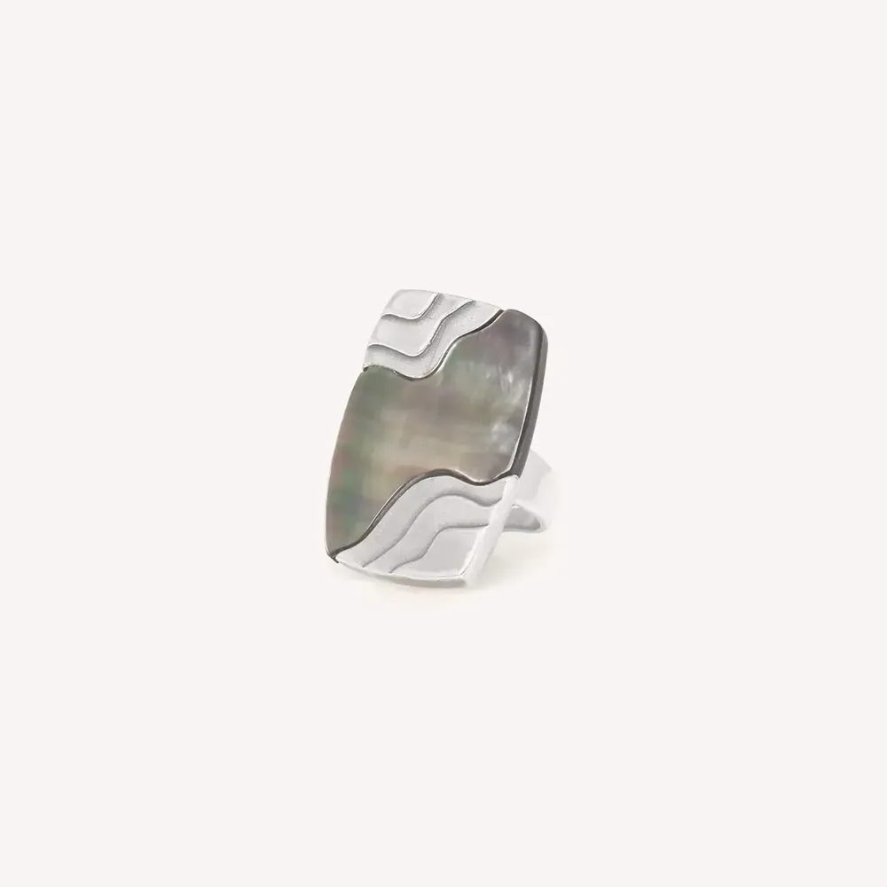 Jewelry - Rectangular adjustable ring - Mindoro - NATURE BIJOUX