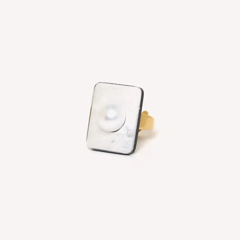 Bijoux - Bague ajustable rectangulaire - Moonlight - NATURE BIJOUX