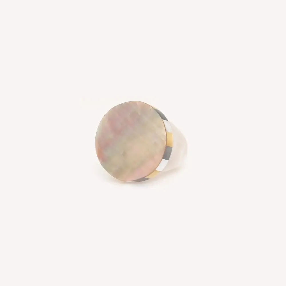 Jewelry - Brown lip ring T56 - San Lazzaro - NATURE BIJOUX