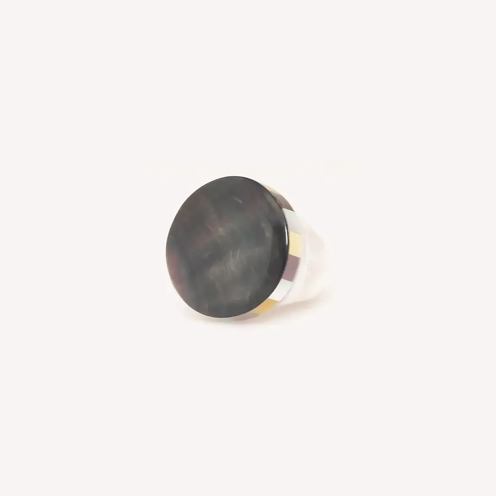 Jewelry - Black lip ring T56 - San Lazzaro - NATURE BIJOUX
