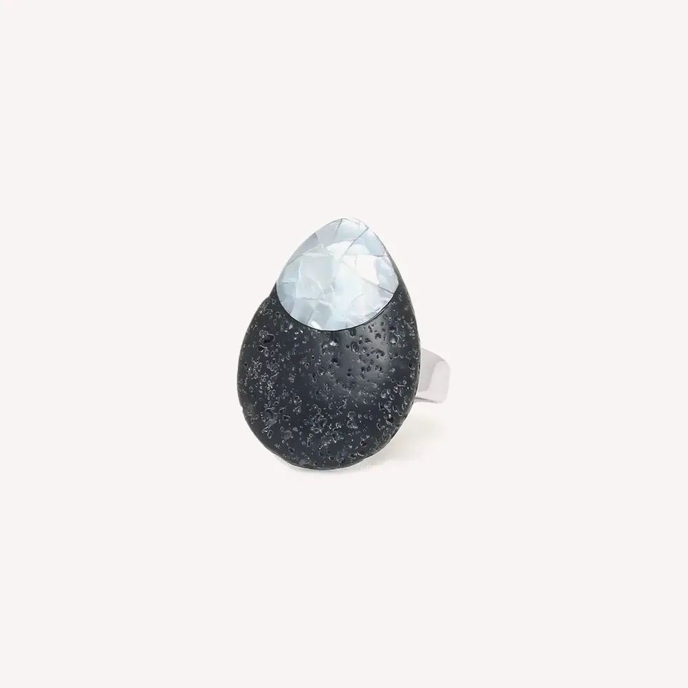 Jewelry - Adjustable drop ring - Volcan - NATURE BIJOUX