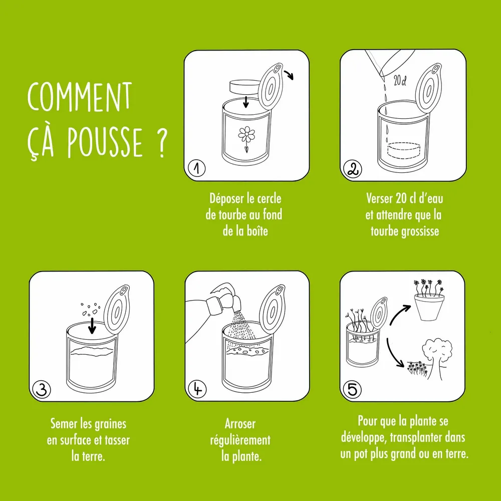 Gifts - Sowing kit\" Seeds of luck\” Made in France - MAUVAISES GRAINES