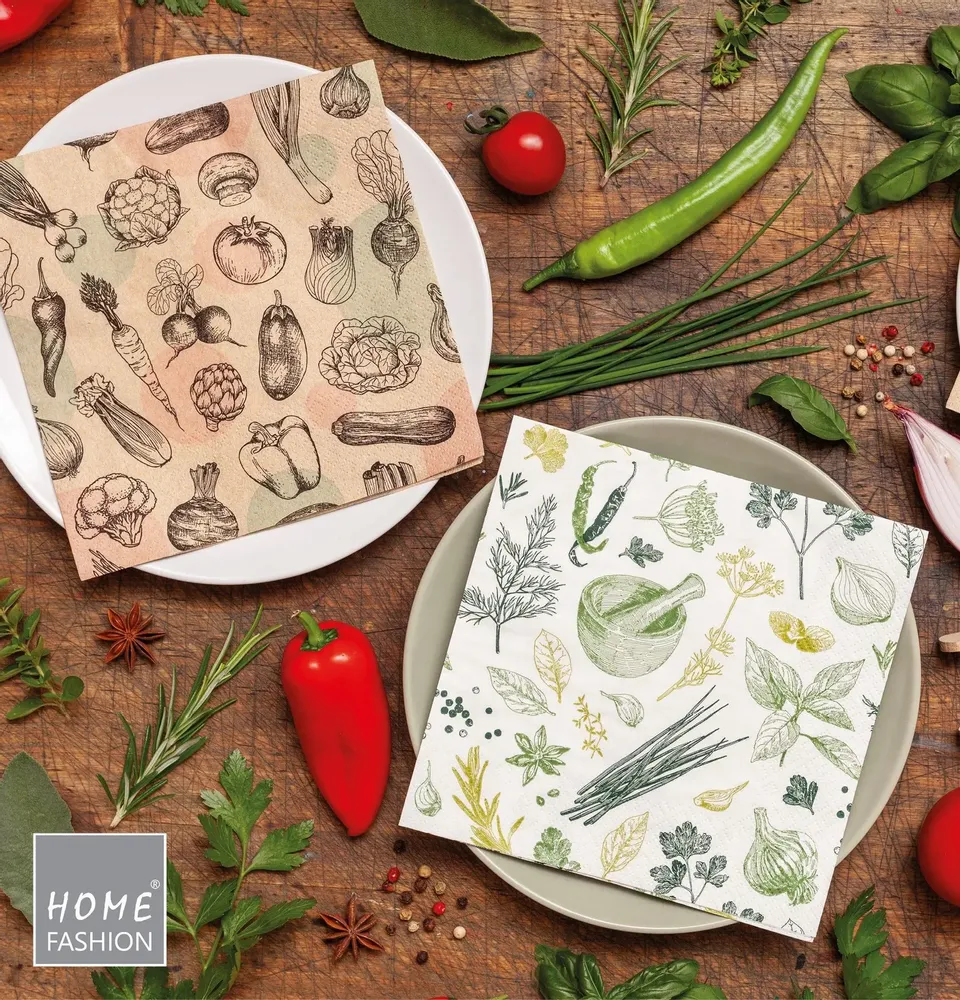 Serviettes - Serviettes en papier herbs & spices - KARENA INTERNATIONAL