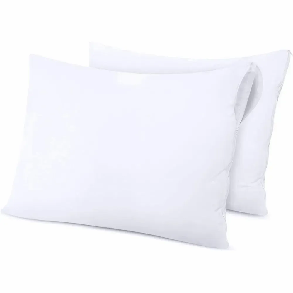 Linge de lit - Lot de 2 Protege Taies Flanelle 100% Coton 50 x 70 cm - COTON PUR