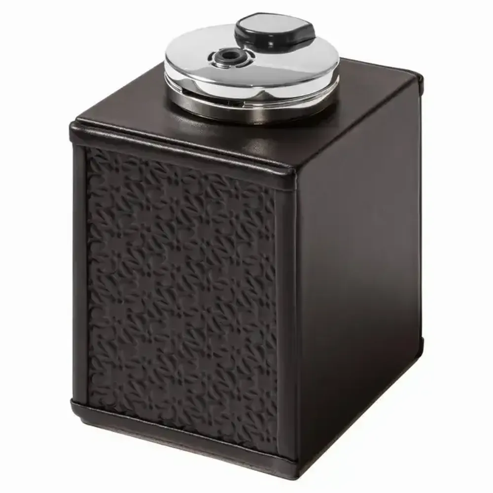 Design objects - Giobagnara lighter in leather and polished palladium - ELIE SAAB MAISON