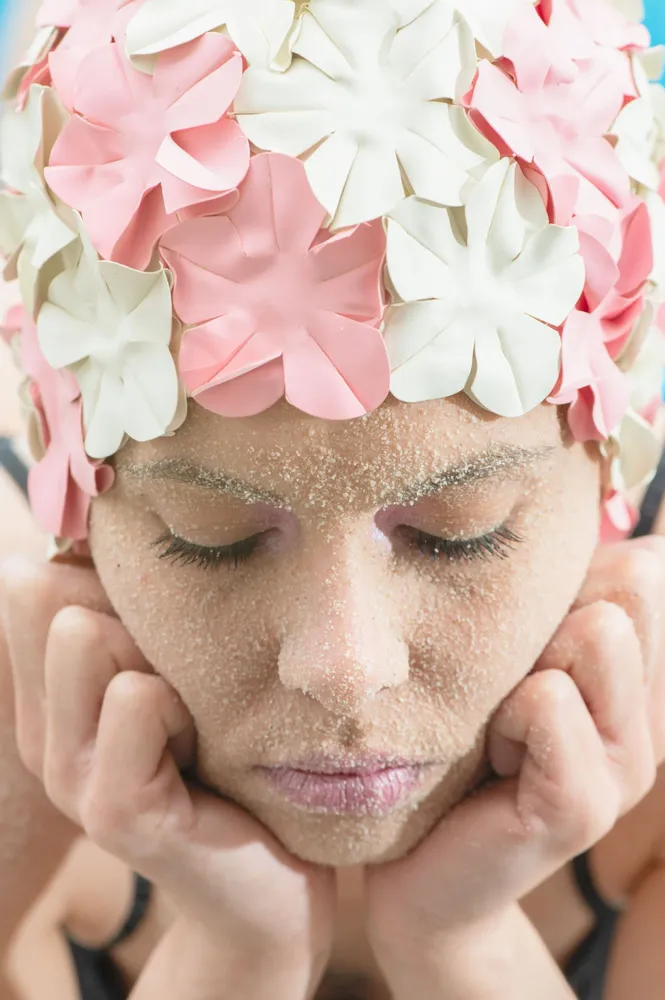 Accessoires cheveux - Marshmallow Bonnet de bain Fleurs Multicolore - KORES ACCESSORIES