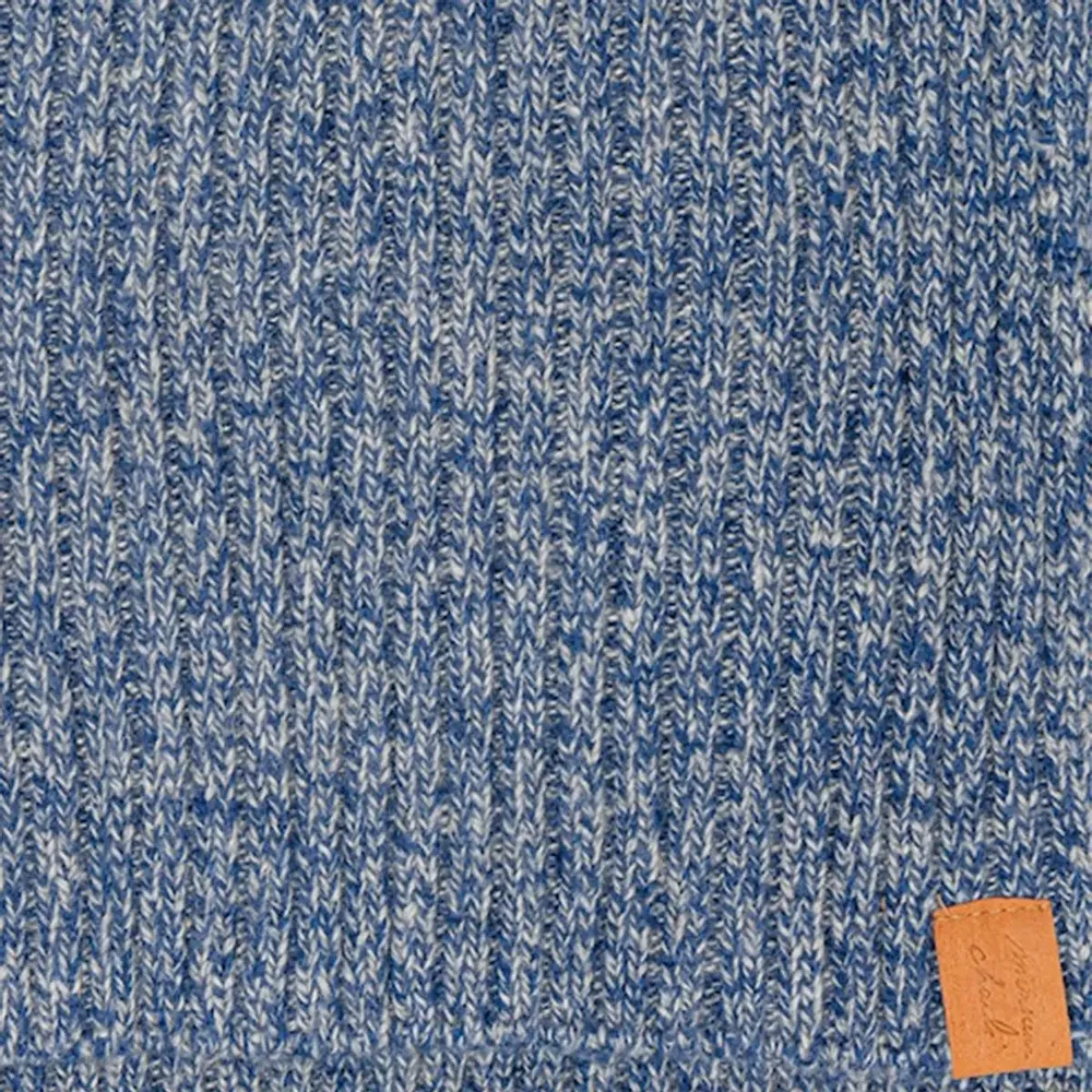 Scarves - JAVIER wool collar in mottled blue - MONSIEUR CHARLI