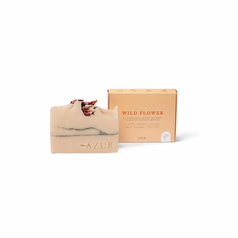 Soaps - WILD FLOWER | natural body bar - AZUR NATURAL BODY CARE