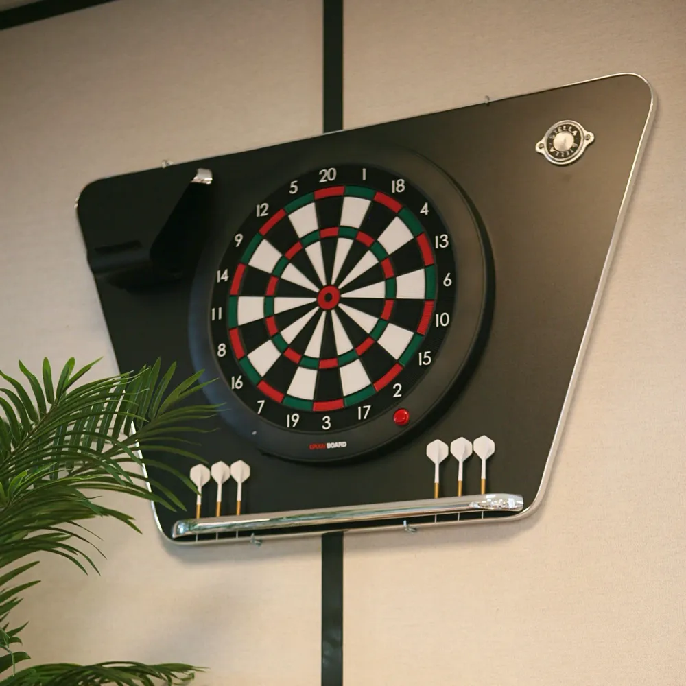 Autres objets connectés - SUPPORT DE CIBLE FLÉCHETTES NOIR ET CIBLE CONNECTÉE - STELLA BABY-FOOT & BILLARDS