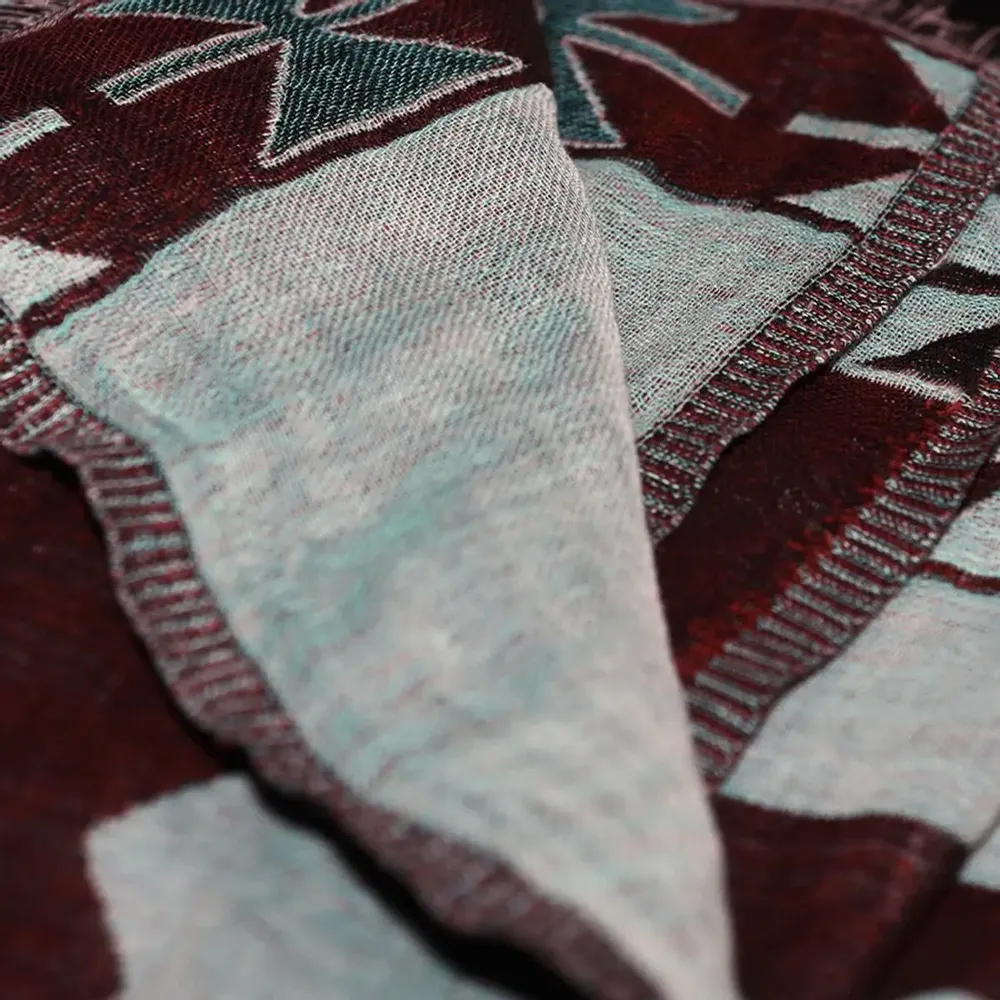 Scarves - ALPHONSE turquoise wool and cotton scarf - MONSIEUR CHARLI