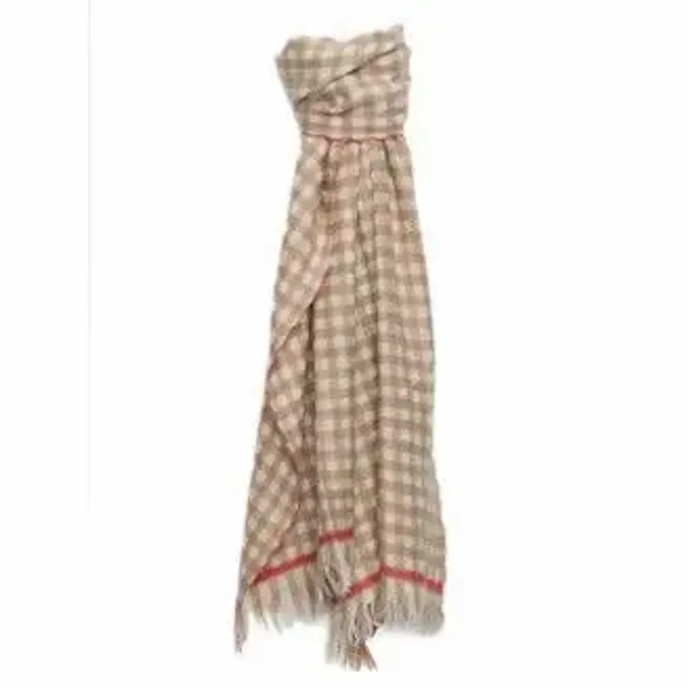 Scarves - LEONARD cognac wool and cashmere scarf - MONSIEUR CHARLI