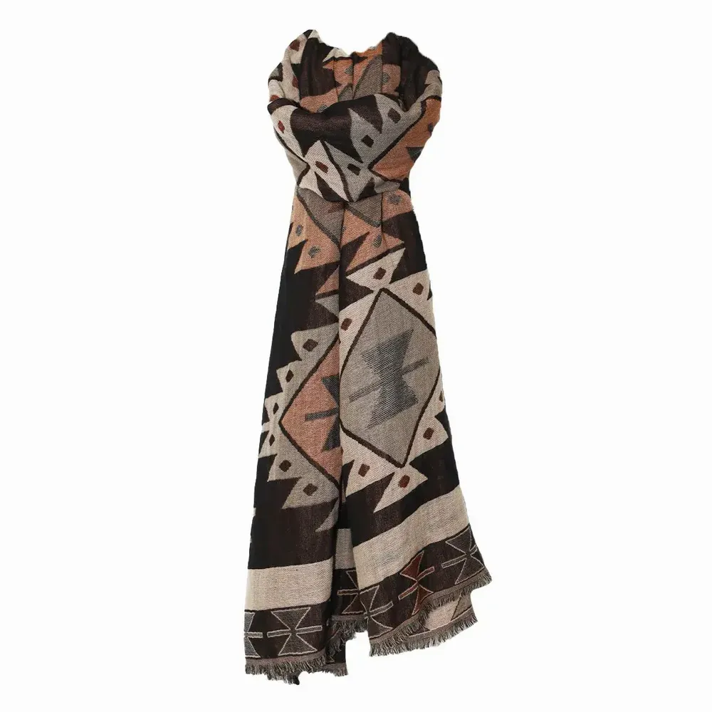 Foulards et écharpes - Echarpe en laine et coton ALPHONSE orange - MONSIEUR CHARLI
