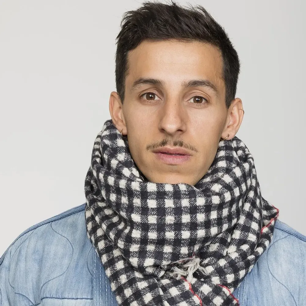 Scarves - LEONARD marine wool and cashmere scarf - MONSIEUR CHARLI