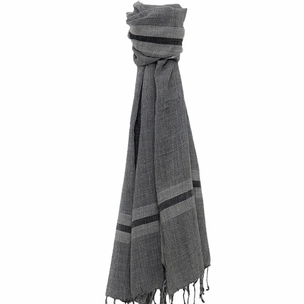 Scarves - MAXENCE black wool scarf - MONSIEUR CHARLI