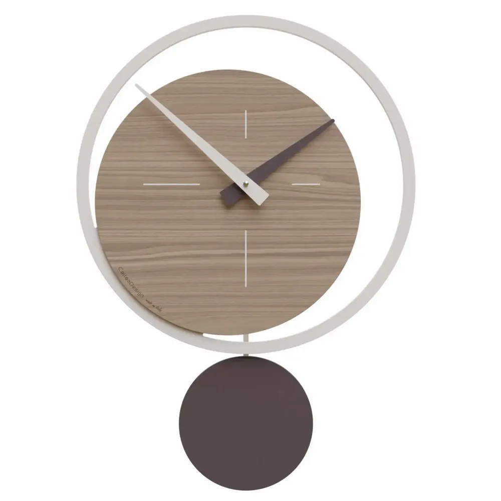 Clocks - ECLIPSE – Wall Clock with Pendulum | 36.5 × 51 cm - CALLEADESIGN