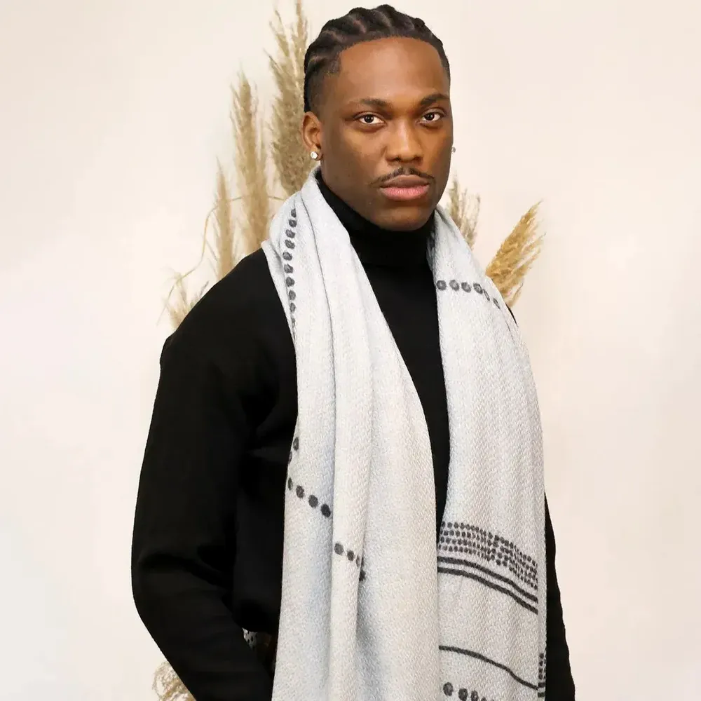 Scarves - DESIRE abyss wool scarf - MONSIEUR CHARLI