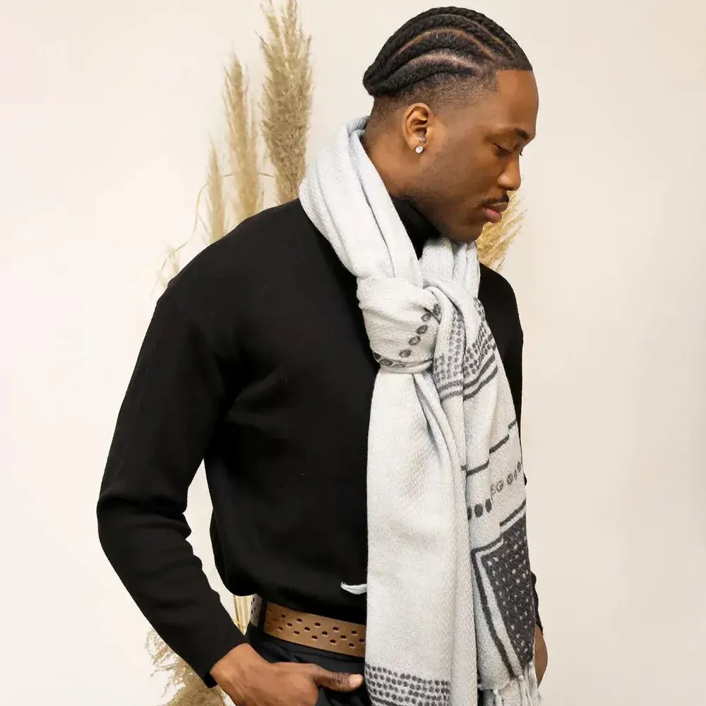 Scarves - DESIRE abyss wool scarf - MONSIEUR CHARLI