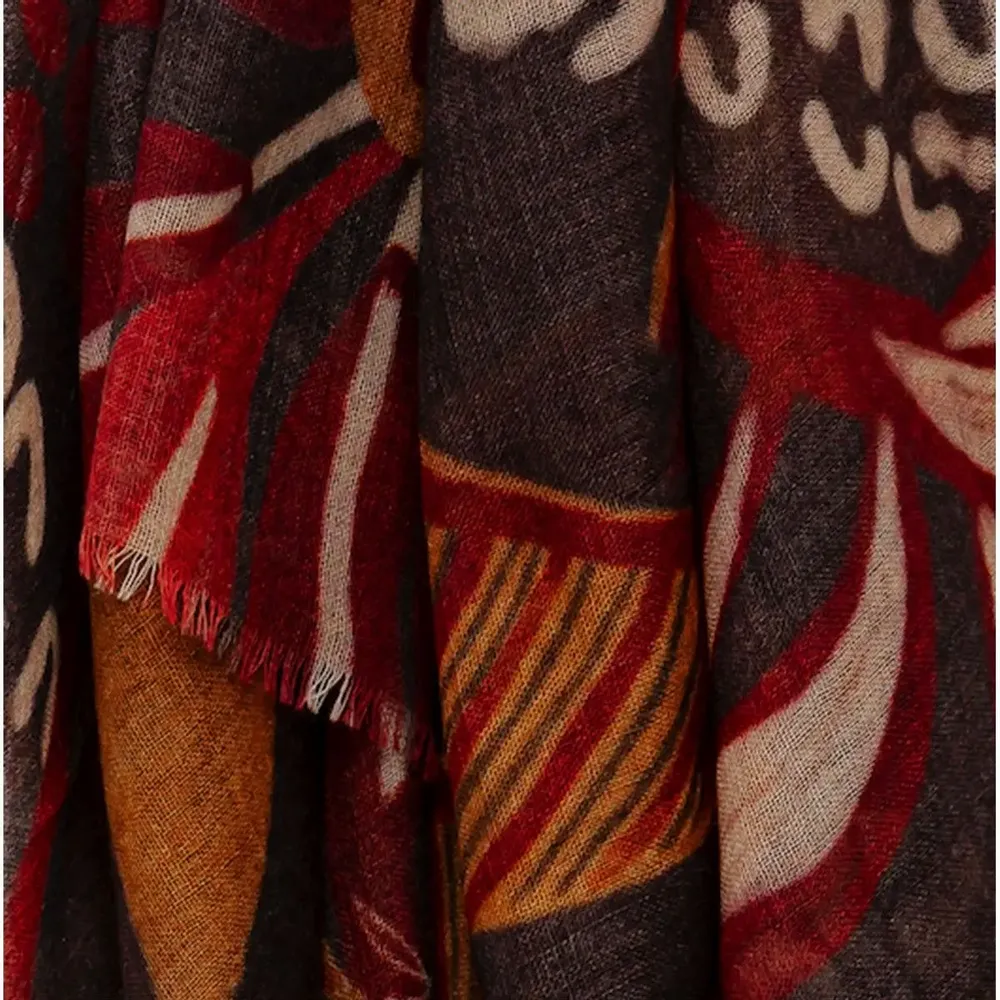Scarves - PRODIGE tarmac wool and modal scarf - MONSIEUR CHARLI
