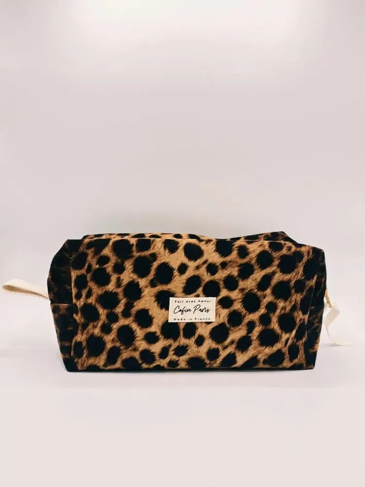 Travel accessories - AMADINE LEOPARD TOILETRY BAG - COFIN PARIS