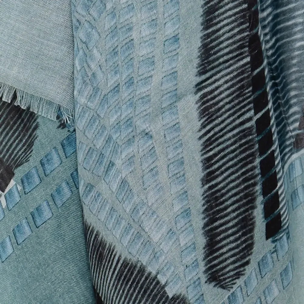 Scarves - PLACIDE mineral cashmere and modal scarf - MONSIEUR CHARLI