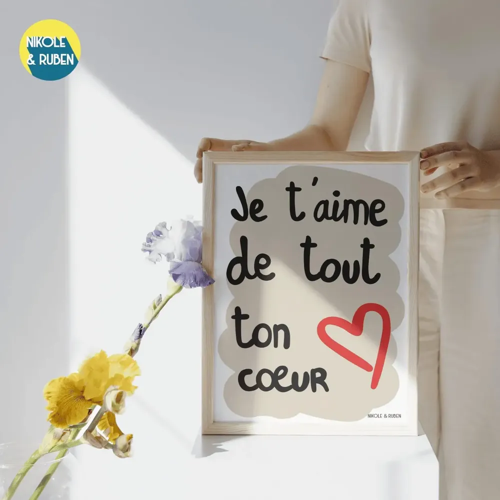 Affiches - Je t'aime de tout ton cœur - NIKOLE & RUBEN