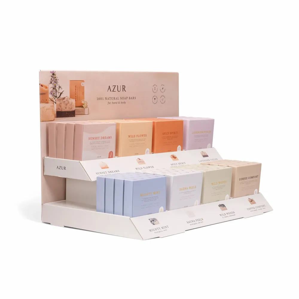 Soaps - BODY BARS Display Set - AZUR NATURAL BODY CARE
