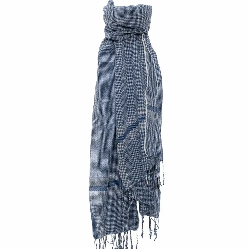 Foulards et écharpes - Echarpe en laine MAXENCE bleu - MONSIEUR CHARLI