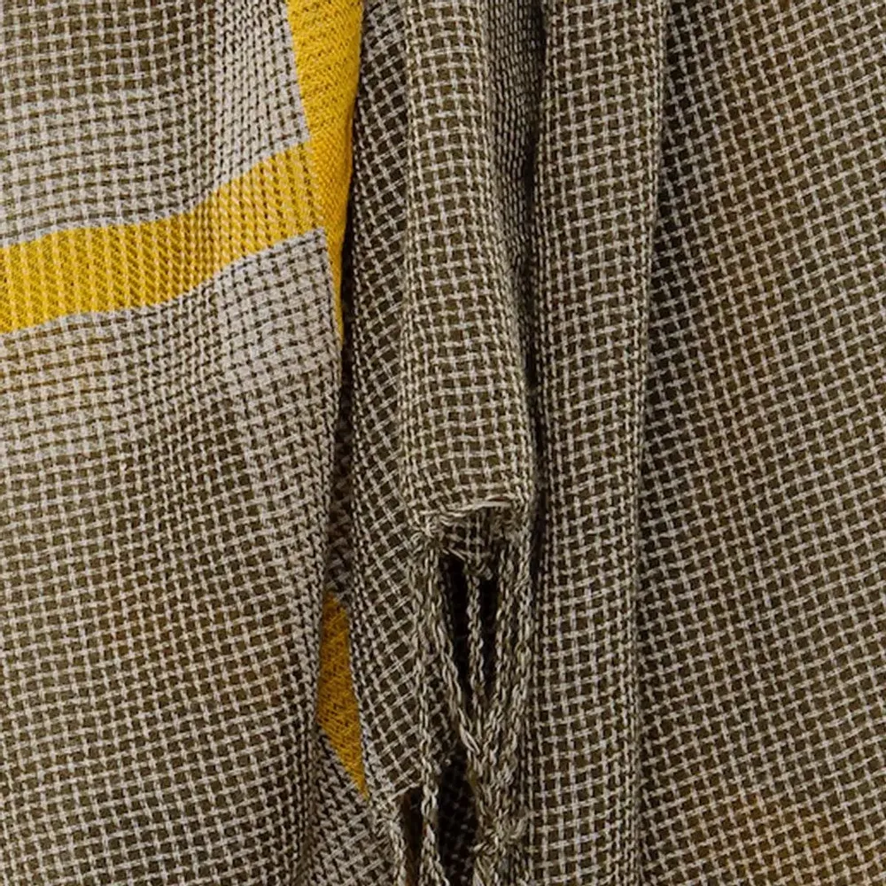 Foulards et écharpes - Echarpe en laine MAXENCE olive - MONSIEUR CHARLI
