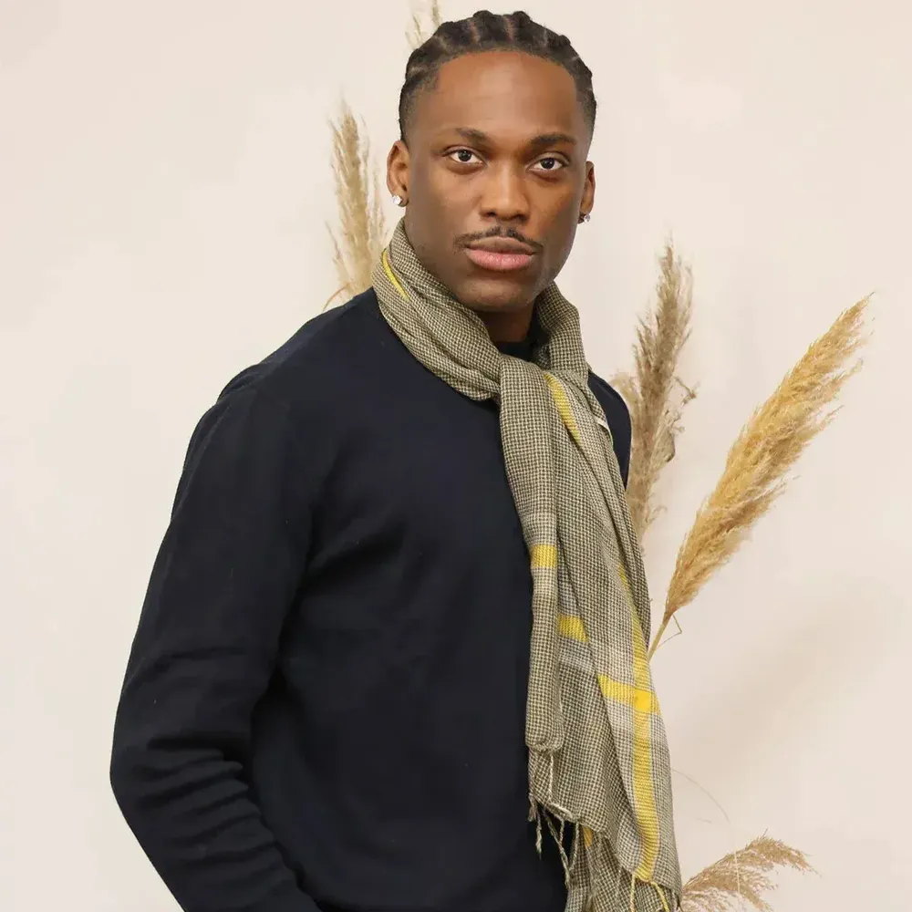 Foulards et écharpes - Echarpe en laine MAXENCE olive - MONSIEUR CHARLI