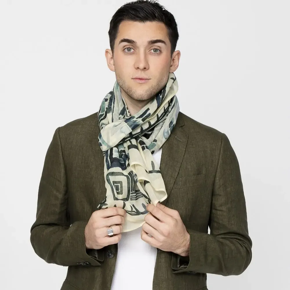 Scarves - GAETAN duck wool scarf - MONSIEUR CHARLI
